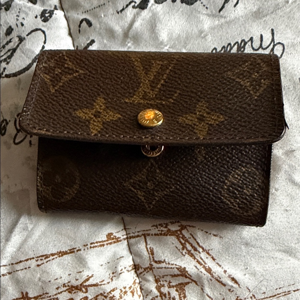 Louis Vuitton Monogram Canvas Compact Wallet in Brown and Gold - Picture 10 of 11